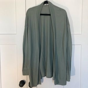 Gap Women’s Light Green Long Cardigan Size M Tall